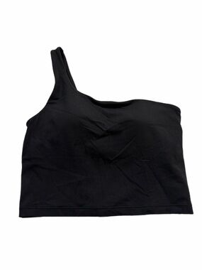 Lululemon Ribbed Nulu Asymmetrical Yoga Tank Top (Black) Size 8